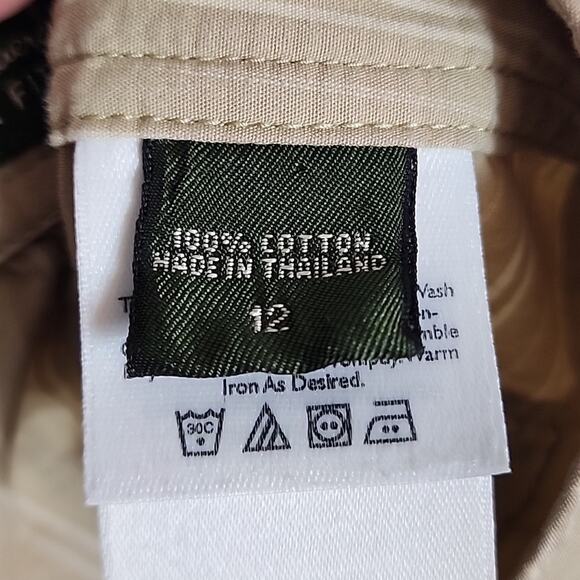 Eddie Bauer Mercer Fit Tan Striped Cotton Shorts, Size 12 - Picture 5 of 5